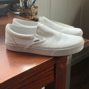White Slip on Vans